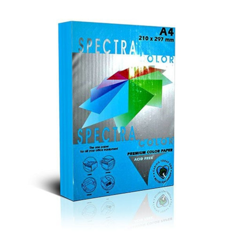 Бирюзовая Цветная бумага А4 пл. 80 г/м² SPECTRA COLOR | Купить в BruStore