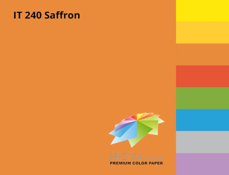 Оранжевая Цветная бумага А3 пл. 160 г/м² SPECTRA COLOR | Купить в BruStore