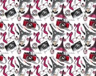 Подарочная бумага 100х70 см, Fashion (10 л.)