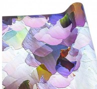 Подарочная бумага 100х70 см, цветная мозаика (10 л.) -1