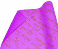 Подарочная бумага крафт двусторонняя, 0,7х8 м, розовый с золотым Love Fantastic