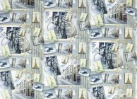 Подарочная бумага 100х70 см, нейтральный серый (10 л.)