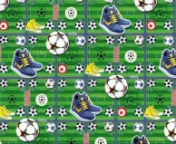 Подарочная бумага 100х70 см, Football (10 л.)