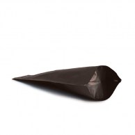 Дой пак коричневый + металл 240x140x80 зип (250г) с клапаном - 2