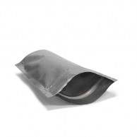 Дой пак серебро + металл 240x140x80 зип (250г)--3