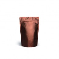 Дой пак коричневый + металл 185x110x70 зип замок (50 г)1