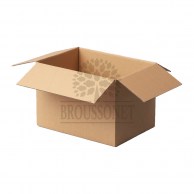 Гофроящик четырехклапанный 400 х 240 х 210 (5 кг) бурый-1