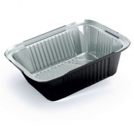 Алюминиевый контейнер 255 мл (146x121x26 мм ) / SP15L Black--1