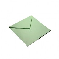 Цветной конверт зеленый 75x75, треугольный клапан 190 green 80 г/м2
