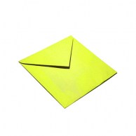 Конверт цветной желтый 75x75 с треугольным клапаном 363 yellow 80 г/м2