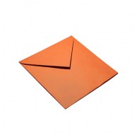 Цветной конверт оранжевый 75x75, треугольный клапан 371 orange 80 г/м2