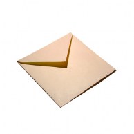 Конверт цветной персиковый 75x75 с треугольным клапаном 150 peach 80 г/м2
