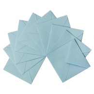 Цветной конверт светло-голубой 75x75, треугольный клапан IT 120 ocean 160 г/м2-1