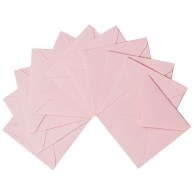 Цветной конверт нежно-розовый 75x75, треугольный клапан IT 140 rose 160 г/м2-1