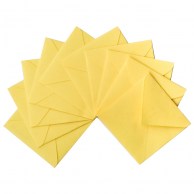 Цветной конверт лимонный 75x75, треугольный клапан 210 lemon 80 г/м2-1