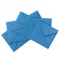 Конверт цветной синий 75x75 с треугольным клапаном 220 turquoise 80 г/м2-1