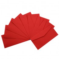 Цветной конверт красный Е65, треугольный клапан IT 250 red 160 г/м2-1