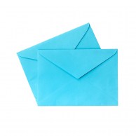 Цветной конверт бирюзовый С6, треугольный клапан IT 220 turquoise 160-1