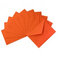 Цветной конверт оранжевый С6, треугольный клапан IT 240 saffron 160 г/м2-1