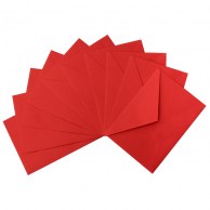 Конверт цветной красный С6 с треугольным клапаном IT 250 red 80 г/м2-1