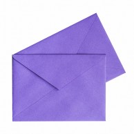Конверт из дизайнерского картона фиолетовый С4 (120г/м2) 229х324 мм, треугольный клапан-1