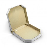 Коробка для пиццы 350x350x35 мм белая Classic - 2