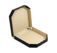 Коробка для пиццы 400x400x35 мм черная Classic-2