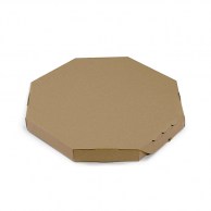 Восьмиугольная коробка для пиццы 450х450x40 мм бурая Octagon - 1