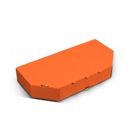 Коробка для пиццы 320х160х50 мм оранжевая Classic-1