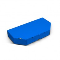 Коробка для пиццы 320х160х50 мм синяя Classic-1