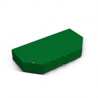 Коробка для пиццы 300х150х35 мм зеленая Classic-1