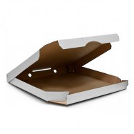 Коробка для пиццы 350x350x35 мм белая Easy2use-1