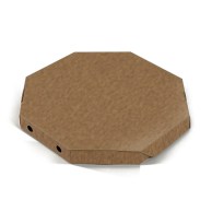 Восьмиугольная коробка для пиццы 350х350x35 мм крафт Octagon-2