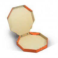 Восьмиугольная коробка для пиццы 450х450x35 мм оранжевая Octagon-2