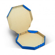 Восьмиугольная коробка для пиццы 320х320x35 мм синяя Octagon-2