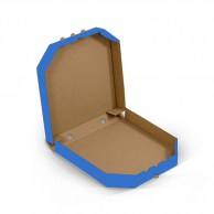 Коробка для пиццы 330x330x35 мм синяя Classic-2