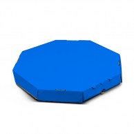 Восьмиугольная коробка для пиццы 350х350x35 мм синяя Octagon-1
