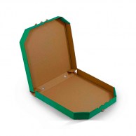 Коробка для пиццы 500x500x40 мм зеленая Classic-2