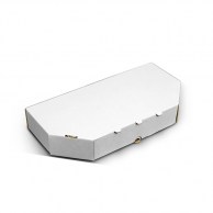 Коробка для хачапури, половины пиццы 320х160х50 мм, белая-2