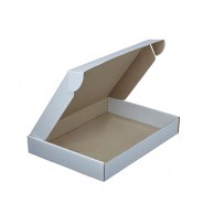 Коробка самосборная белая 34х24х5 см (1 кг) картонная-1