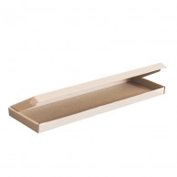 Картонная коробка 40x12,4x2 см самосборная бурая-2