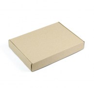 Картонная коробка 44x25x5 см самосборная бурая-1