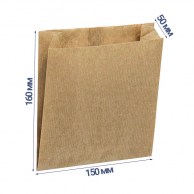 Пакет саше 160x150x50 мм (бумажный) экокрафт 40 гр/м2 -1