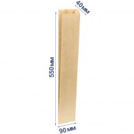 Пакет саше 550x90x40 мм (бумажный) крафт 38гр/м2--1