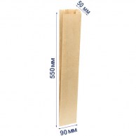 Пакет саше 550x90x40 мм (бумажный) экокрафт 40гр/м2-1
