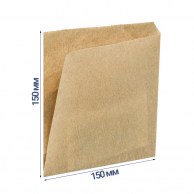 Пакет саше уголок 150x150 мм (бумажный) крафт 38гр/м2-1