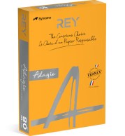 Оранжевая (тыквенный) цветная бумага формата А3 160 г/м²  REY Adagio | Купить в BruStore