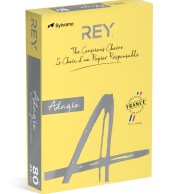 Желтая (лимонный) цветная бумага формата А3 80 г/м²  REY Adagio | Купить в BruStore