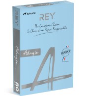 Ярко-голубая цветная бумага формата А4 160 г/м²   REY Adagio | Купить в BruStore
