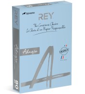 Голубая цветная бумага формата А4 80 г/м²  REY Adagio | Купить в BruStore